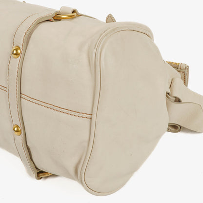 Miu Miu Vitello Lux Bow Talco Satchel Tasche