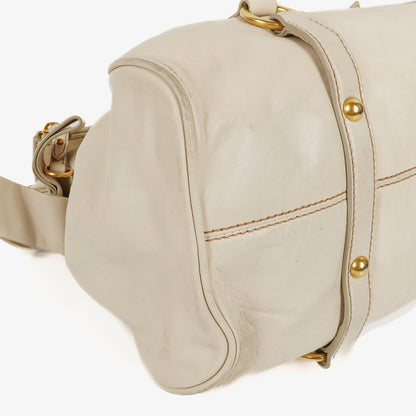 Miu Miu Vitello Lux Bow Talco Satchel Tasche