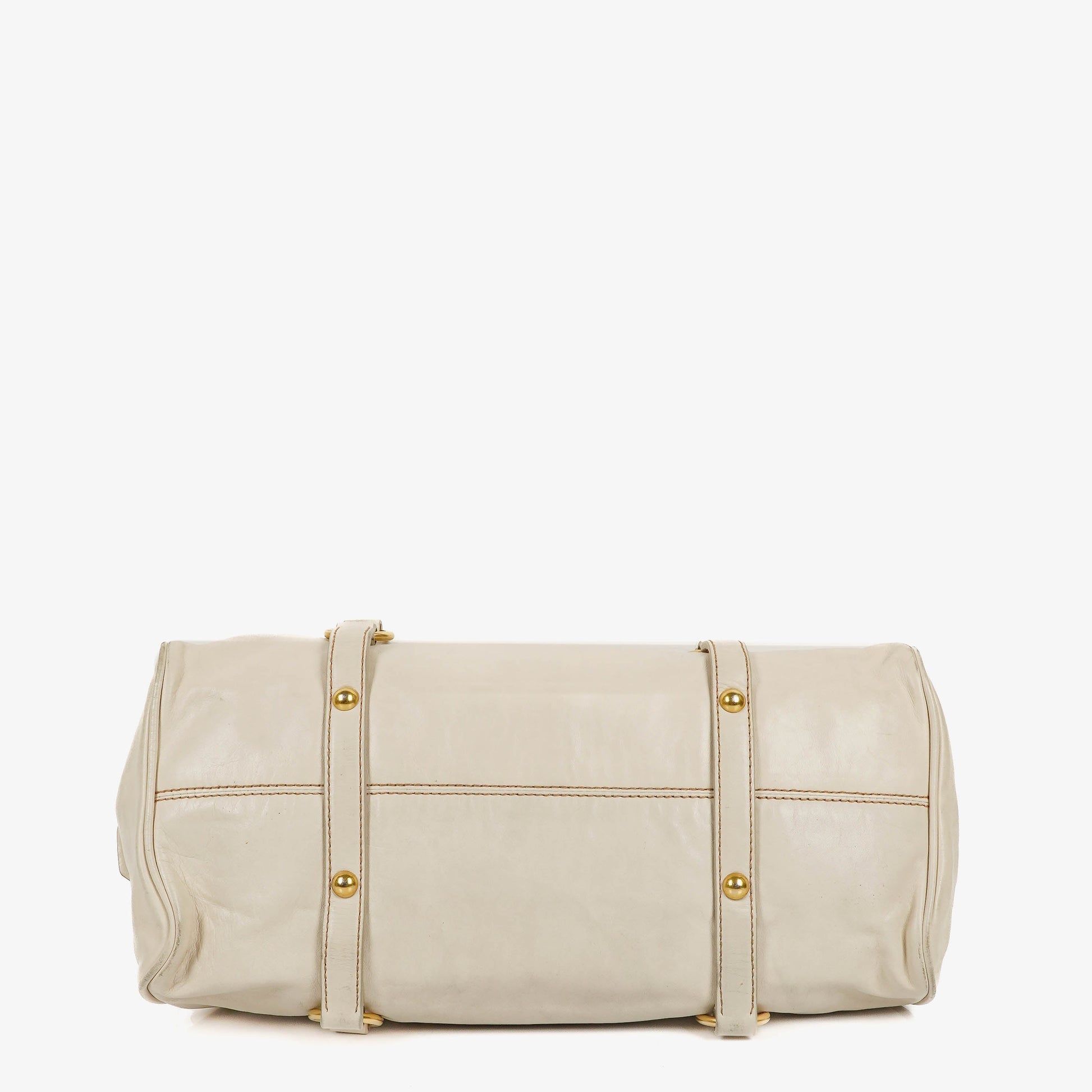 Miu Miu Vitello Lux Bow Talco Satchel Tasche