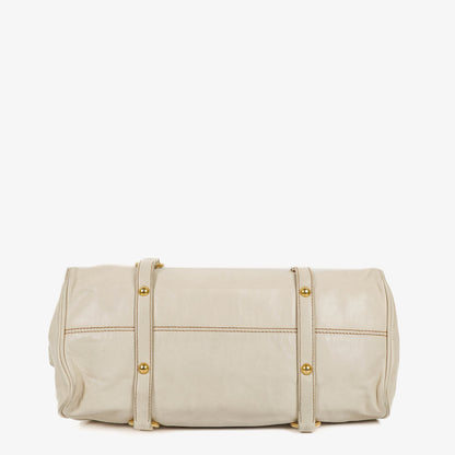 Miu Miu Vitello Lux Bow Talco Satchel Tasche