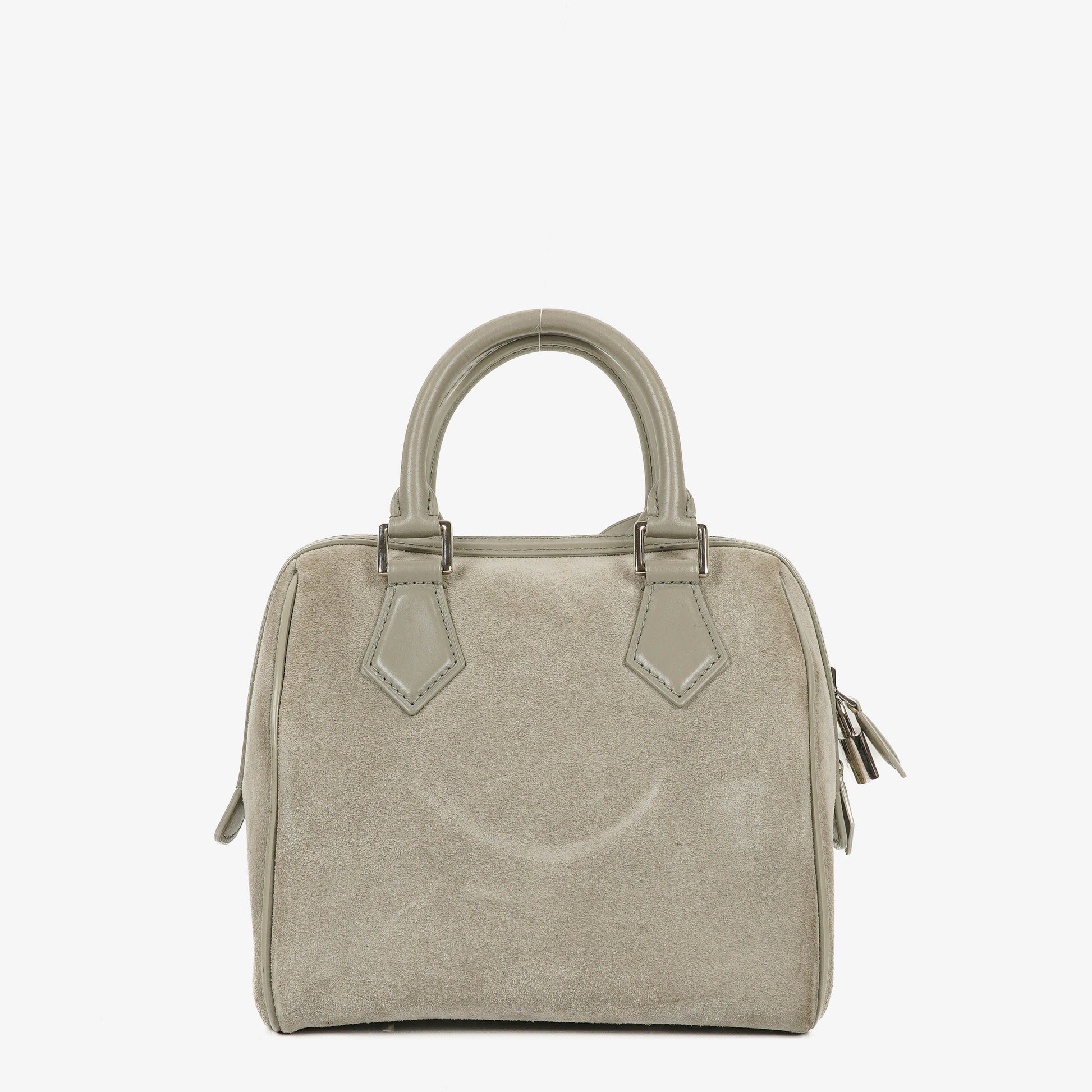 Louis Vuitton Speedy Cube PM Illusion Limited Edition Handtasche aus grauem Wildleder