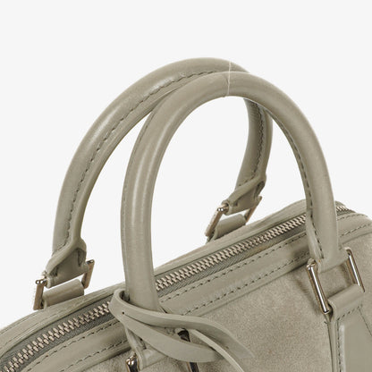 Louis Vuitton Speedy Cube PM Illusion Limited Edition Handtasche aus grauem Wildleder