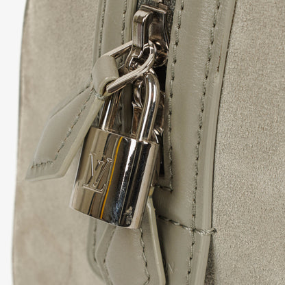 Louis Vuitton Speedy Cube PM Illusion Limited Edition Handtasche aus grauem Wildleder