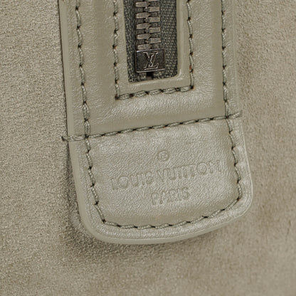 Louis Vuitton Speedy Cube PM Illusion Limited Edition Handtasche aus grauem Wildleder