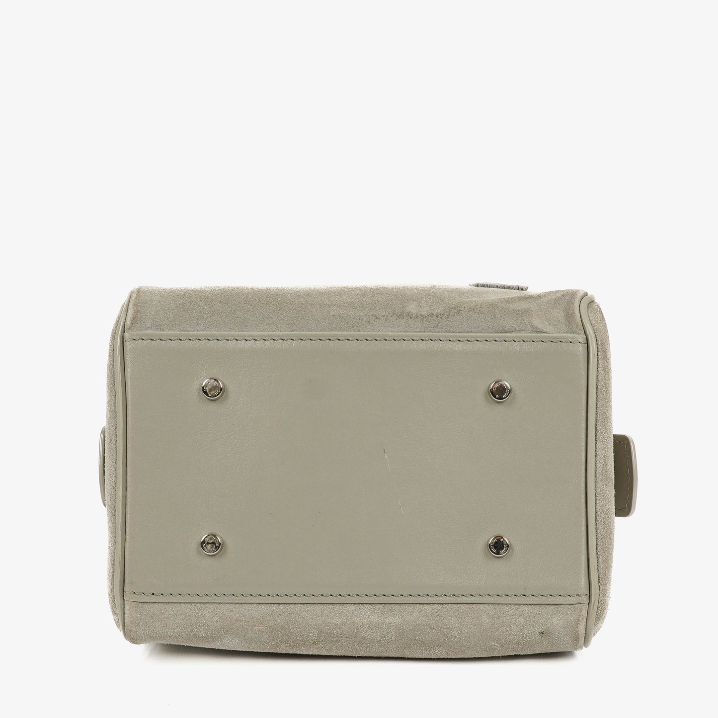 Louis Vuitton Speedy Cube PM Illusion Limited Edition Handtasche aus grauem Wildleder