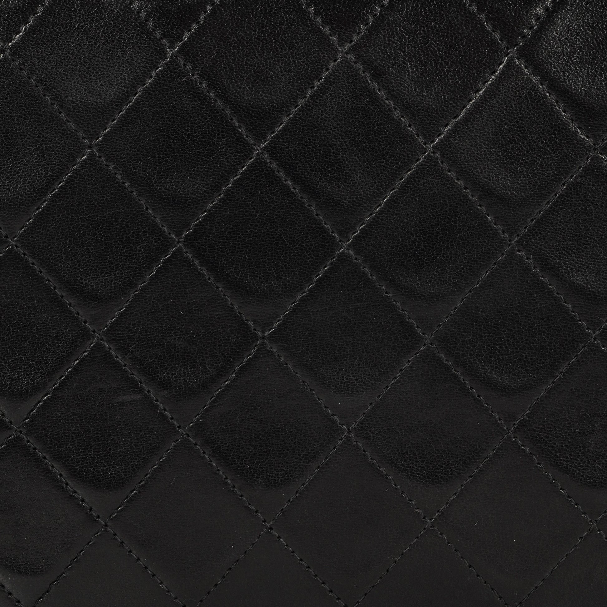 Chanel Small Classic Single Flap Tasche aus schwarzem gestepptem Lammleder mit 24K vergoldeter Hardware