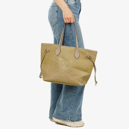 Louis Vuitton Neverfull MM Empreinte Leder Tote Bag