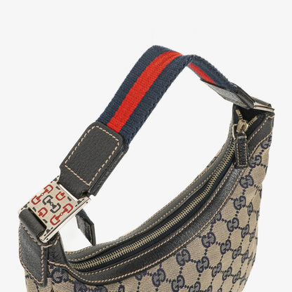 Gucci Charmy Hobo-Tasche aus Navy GG Canvas