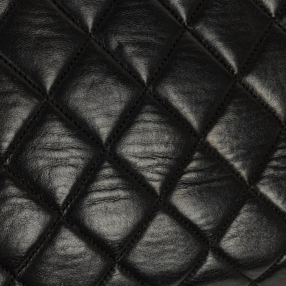 Chanel Vintage Camera Bag mit Fronttasche aus schwarzem gestepptem Leder mit 24K vergoldeter Hardware