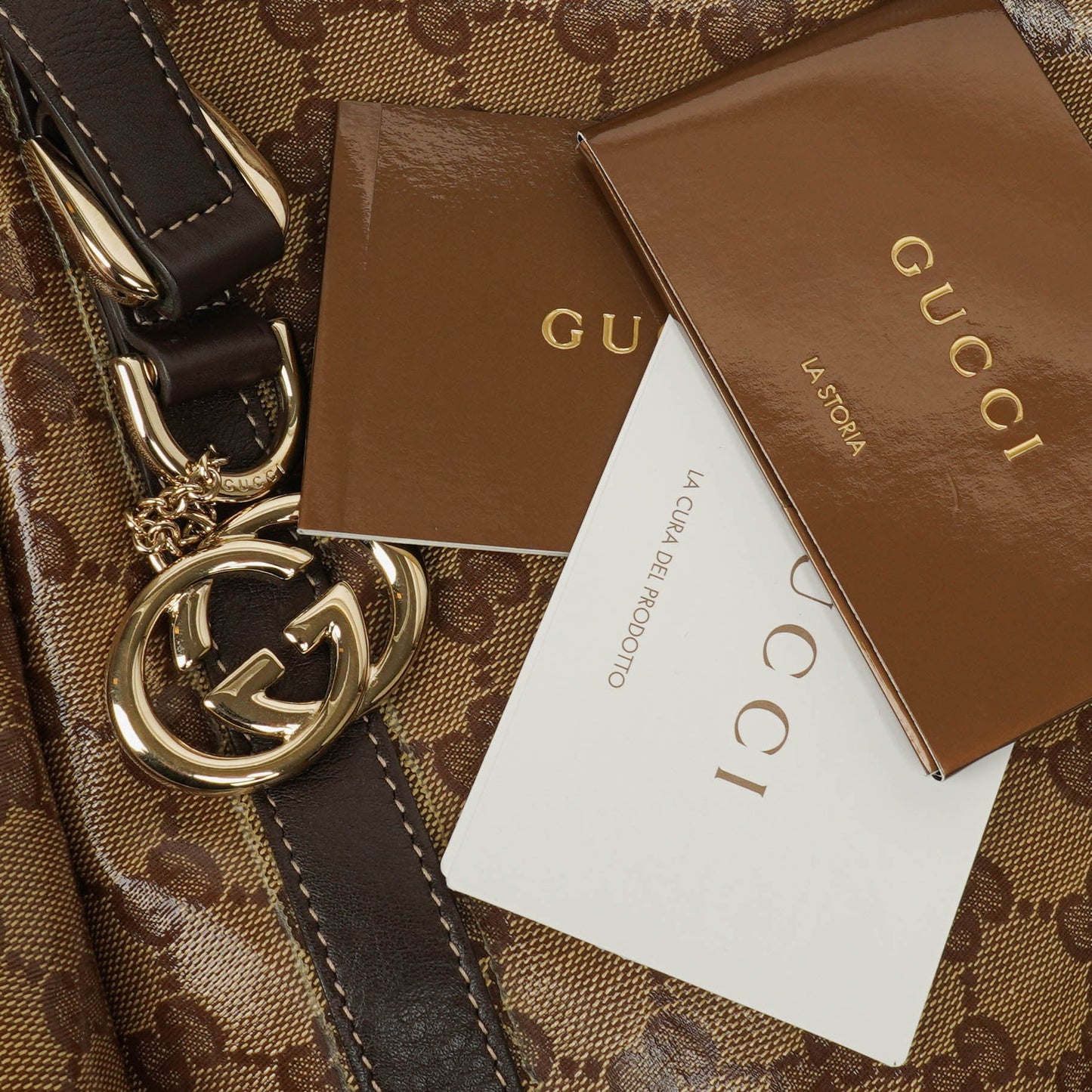 Gucci GG Crystal Abbey D-Ring Tote Bag