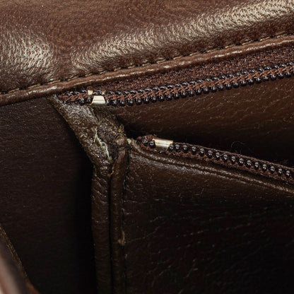Chanel Classic Full Flap Tasche aus braunem gestepptem Lammleder mit 24K vergoldeter Hardware