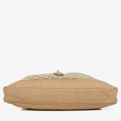 Gucci New Jackie Hobo-Tasche aus beigem GG Canvas