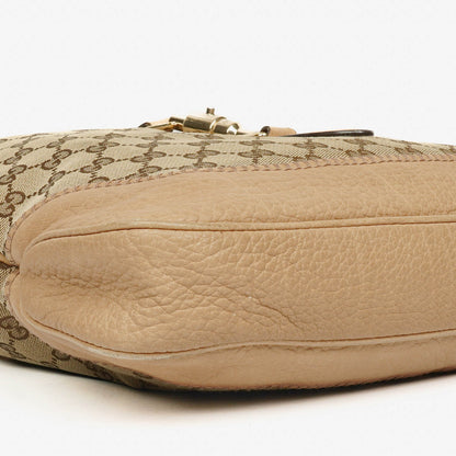Gucci New Jackie Hobo-Tasche aus beigem GG Canvas