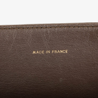 Chanel Classic Full Flap Tasche aus braunem gestepptem Lammleder mit 24K vergoldeter Hardware