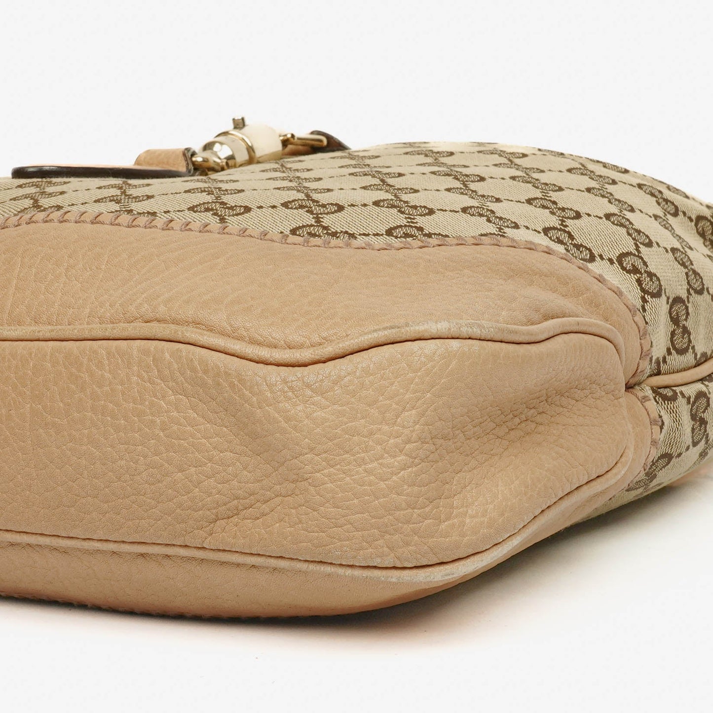 Gucci New Jackie Hobo-Tasche aus beigem GG Canvas
