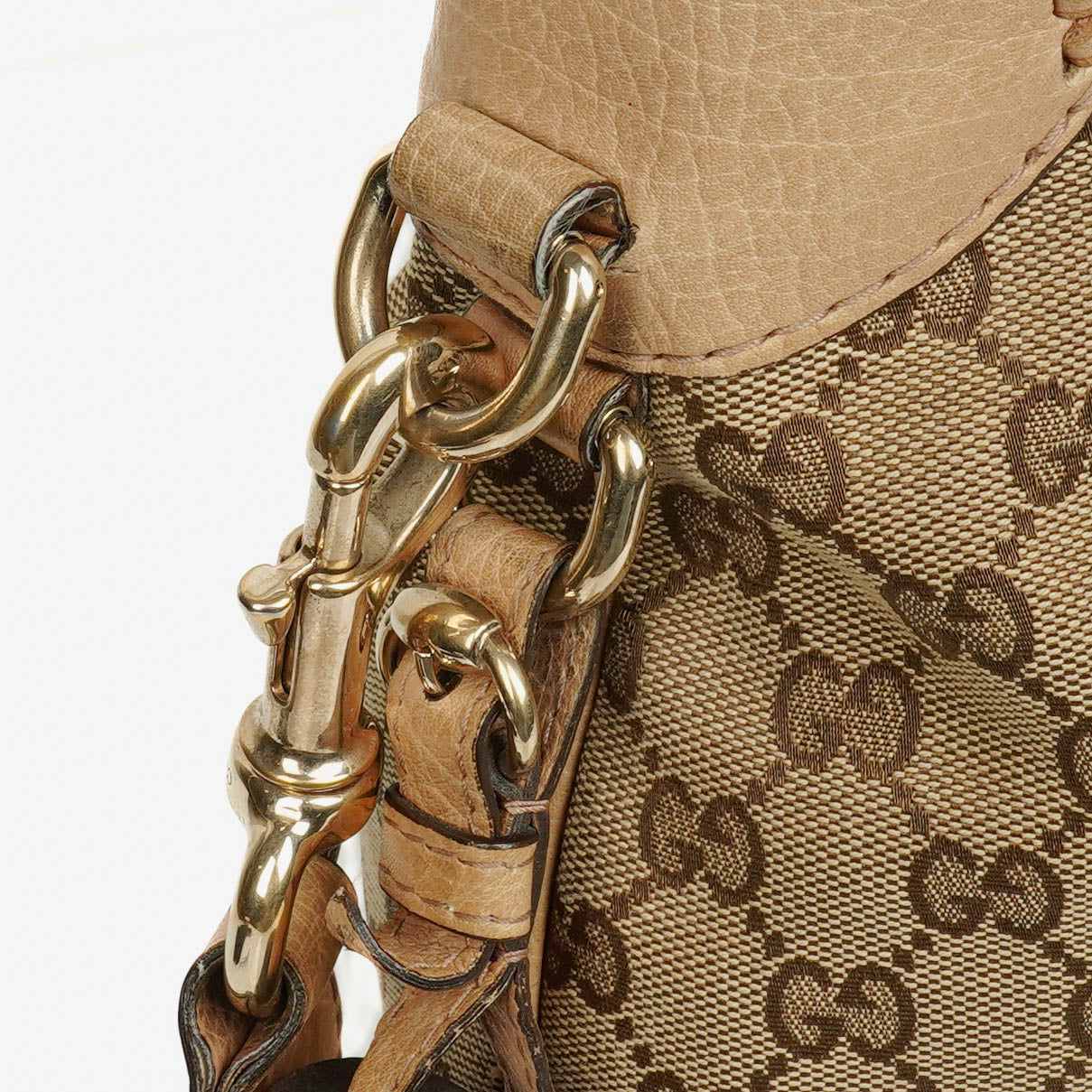 Gucci New Jackie Hobo-Tasche aus beigem GG Canvas