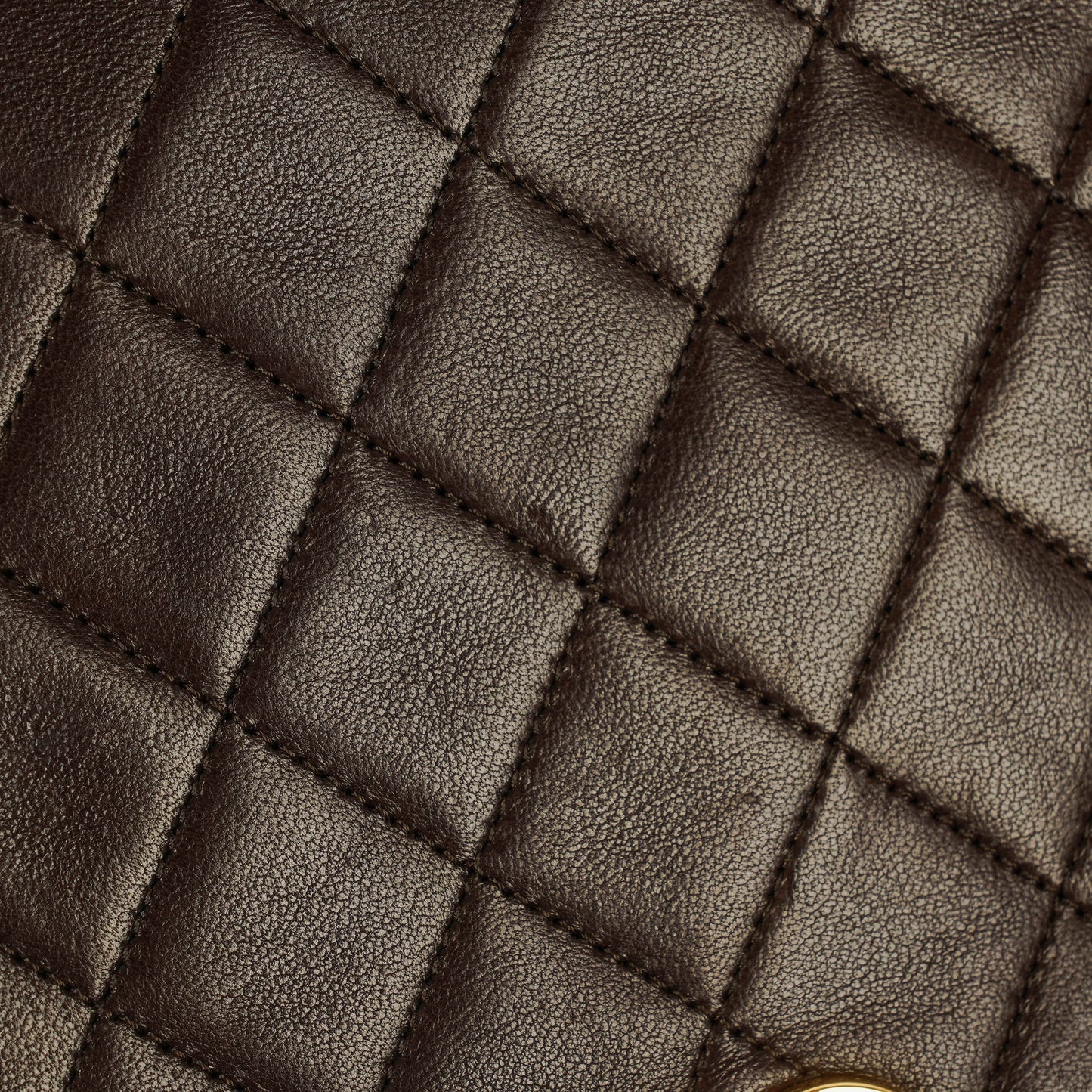 Chanel Classic Full Flap Tasche aus braunem gestepptem Lammleder mit 24K vergoldeter Hardware
