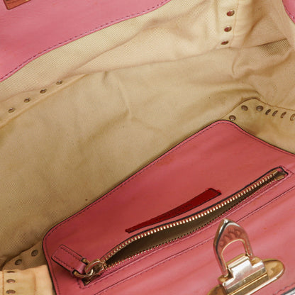 Valentino Garavani Rockstud Kleine Trapez Tote-Tasche aus pinkem Leder
