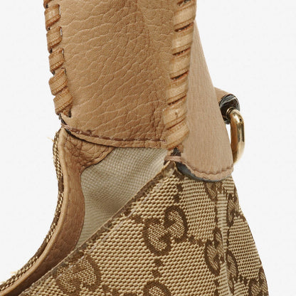 Gucci New Jackie Hobo-Tasche aus beigem GG Canvas