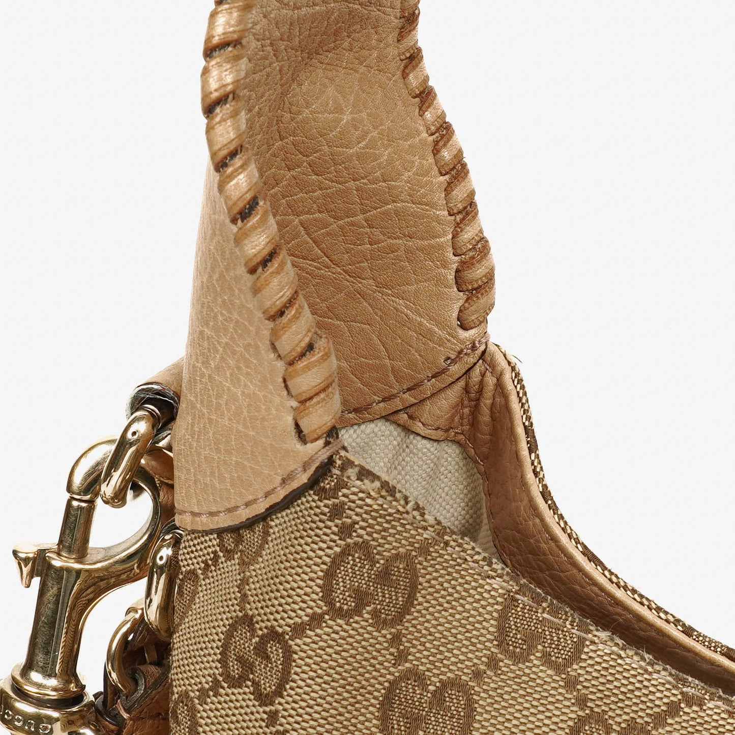 Gucci New Jackie Hobo-Tasche aus beigem GG Canvas