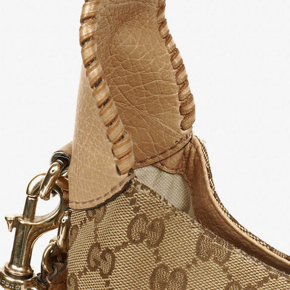 Gucci New Jackie Hobo-Tasche aus beigem GG Canvas