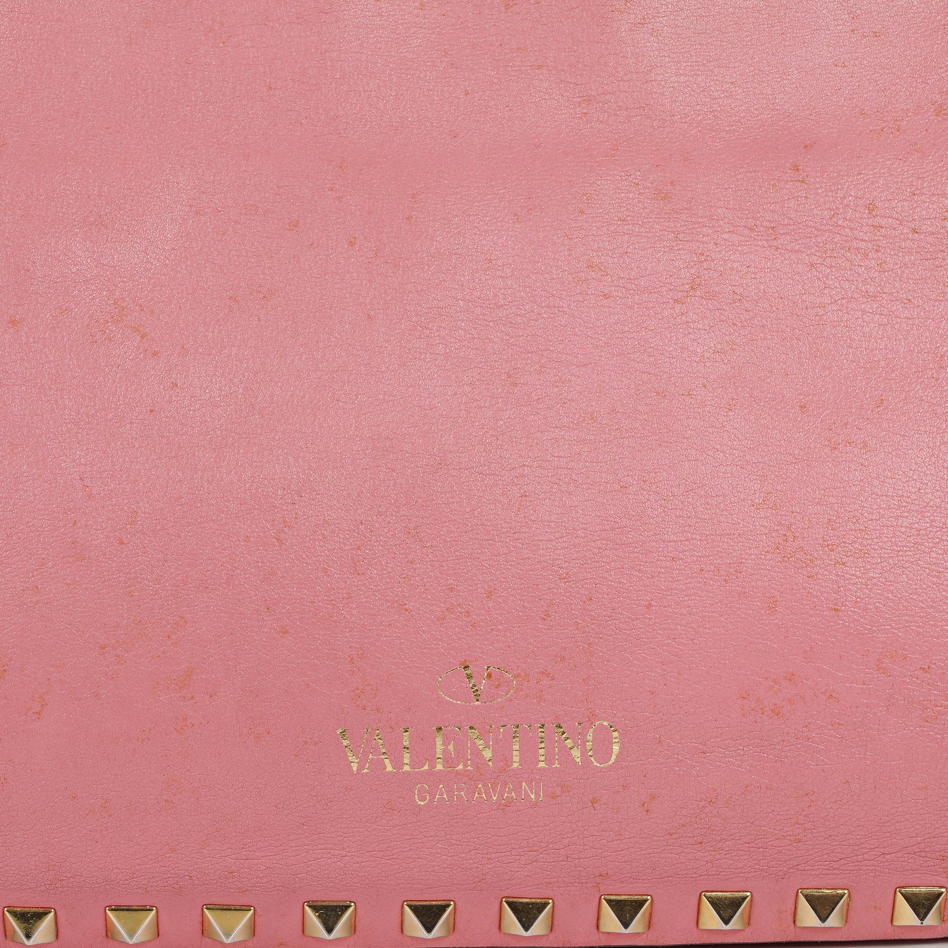 Valentino Garavani Rockstud Kleine Trapez Tote-Tasche aus pinkem Leder