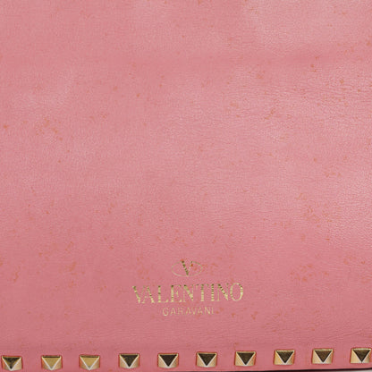 Valentino Garavani Rockstud Kleine Trapez Tote-Tasche aus pinkem Leder