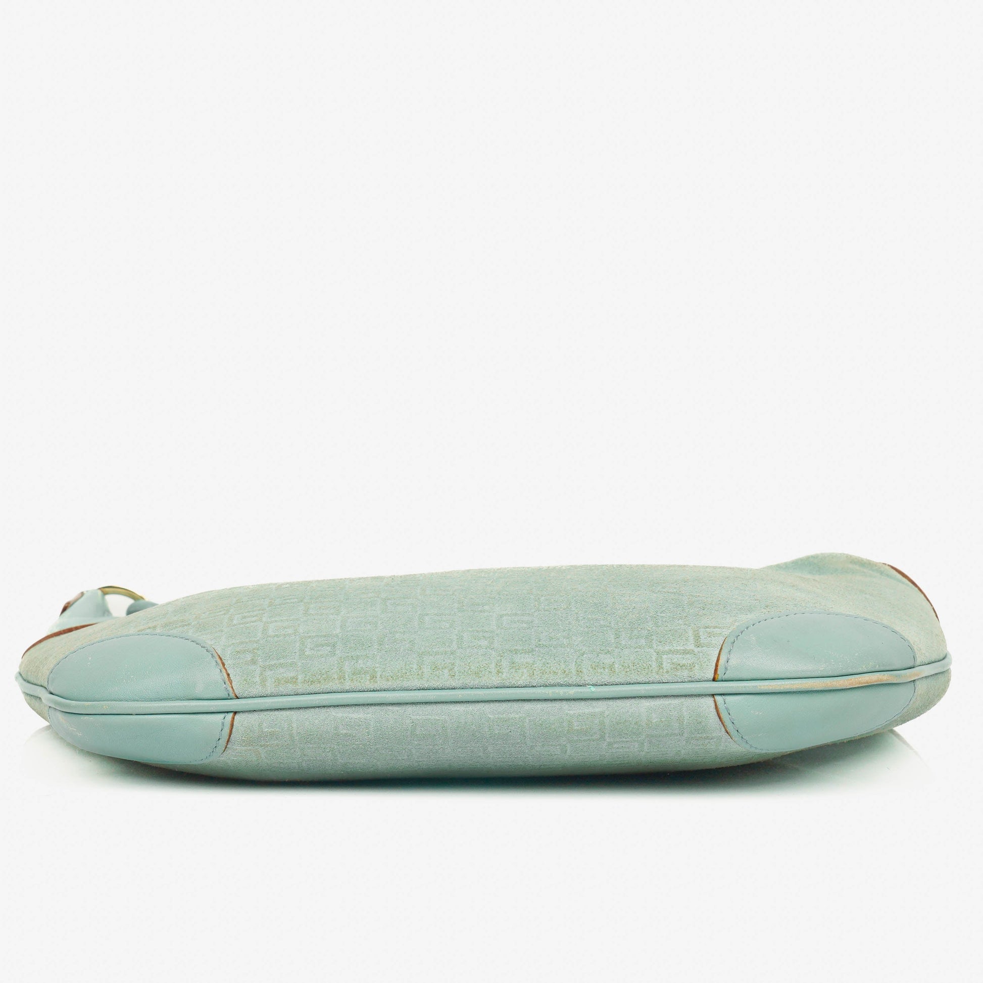 Gucci Handle Ring Hobo-Tasche aus Wildleder und Leder mit geflochtenem Griff
