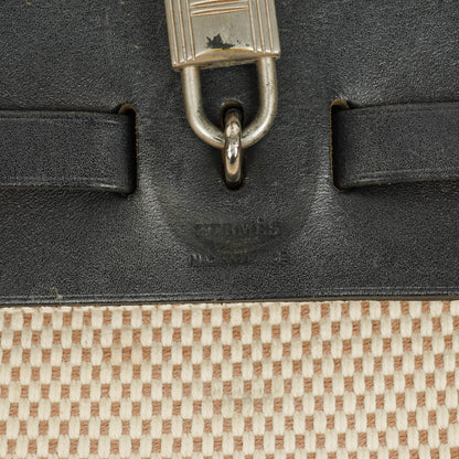 Hermès Herbag PM 2-in-1 Tasche aus Vache Hunter Criss Viking in Natur/Schwarz