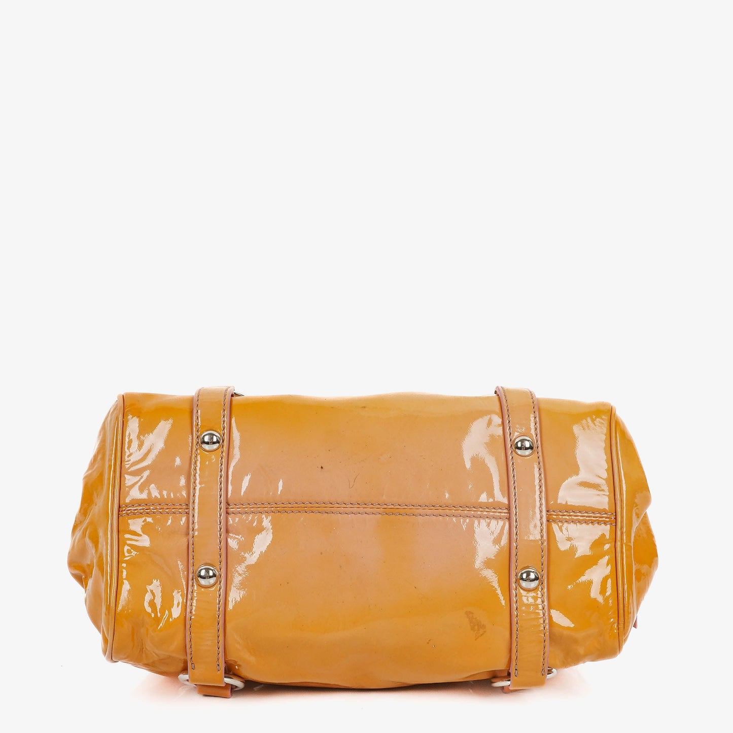 Miu Miu Schleifen-Satchel-Tasche aus Lackleder