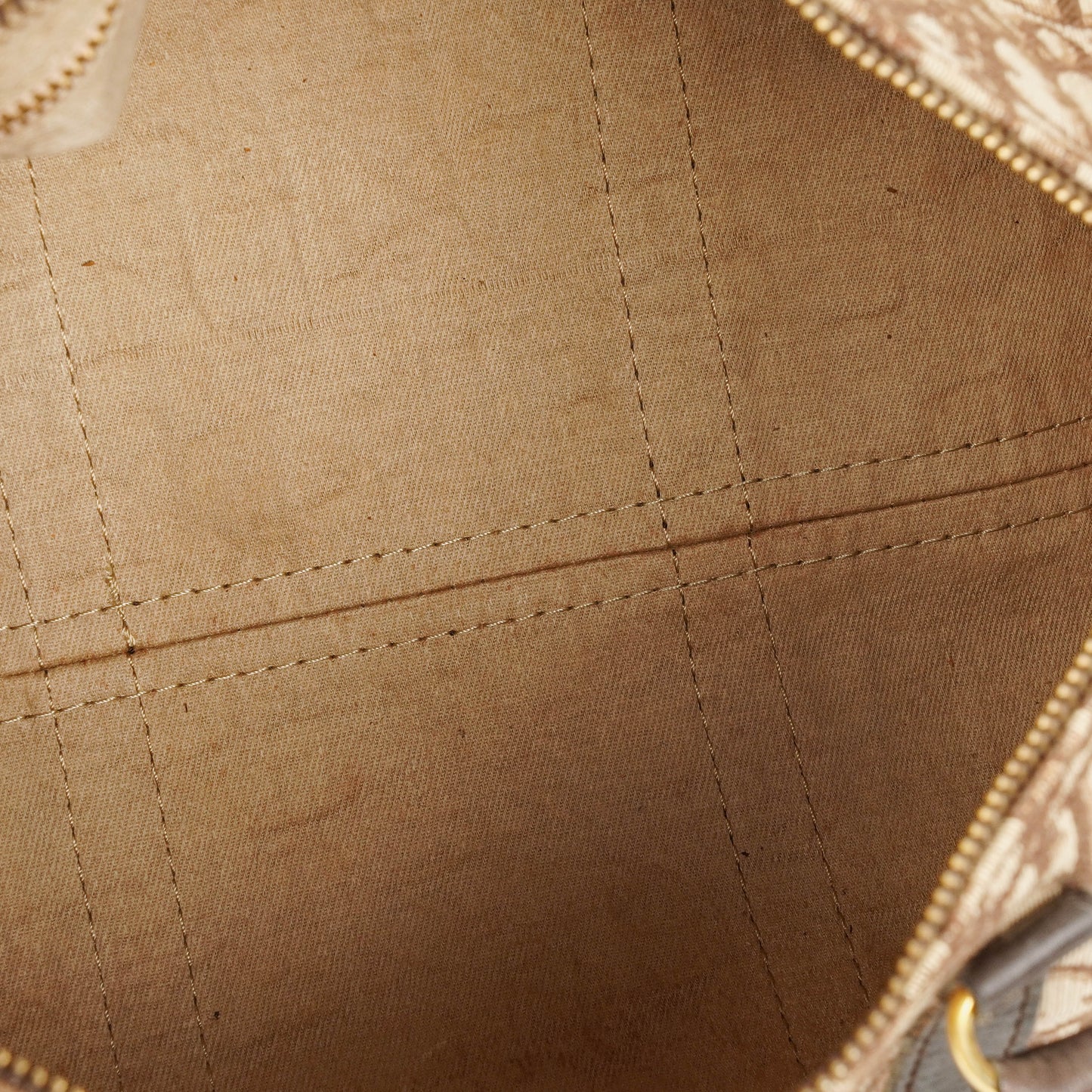 Christian Dior Trotter Vintage Boston Tasche in Beige