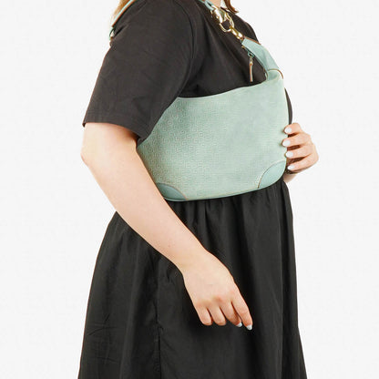 Gucci Handle Ring Hobo-Tasche aus Wildleder und Leder mit geflochtenem Griff