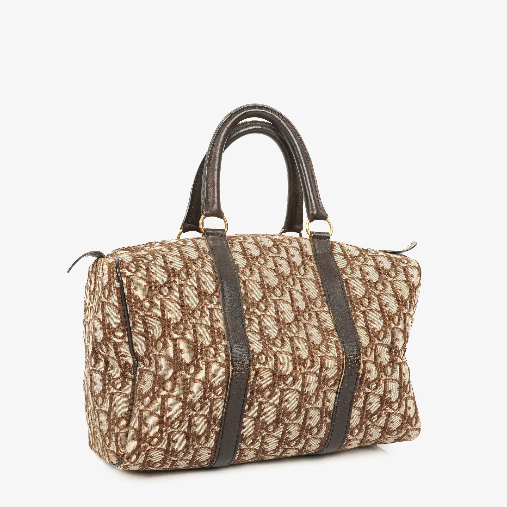 Christian Dior Trotter Vintage Boston Tasche in Beige