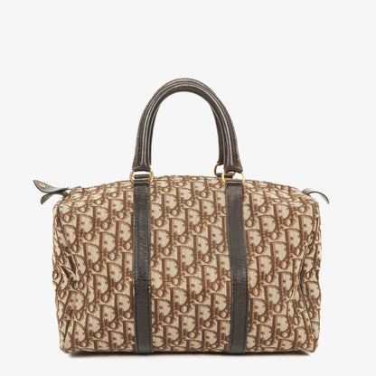 Christian Dior Trotter Vintage Boston Tasche in Beige