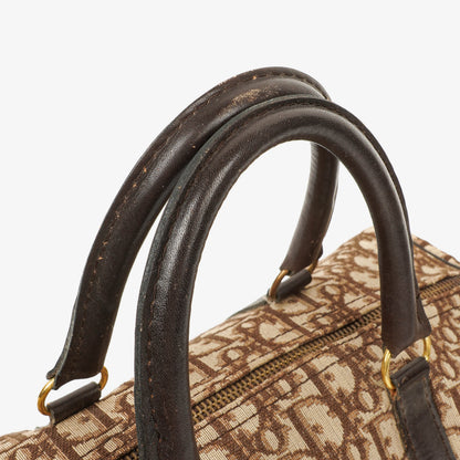 Christian Dior Trotter Vintage Boston Tasche in Beige