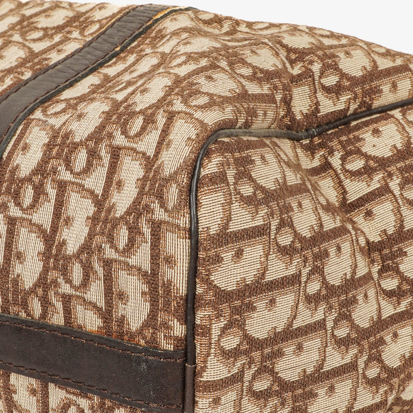 Christian Dior Trotter Vintage Boston Tasche in Beige