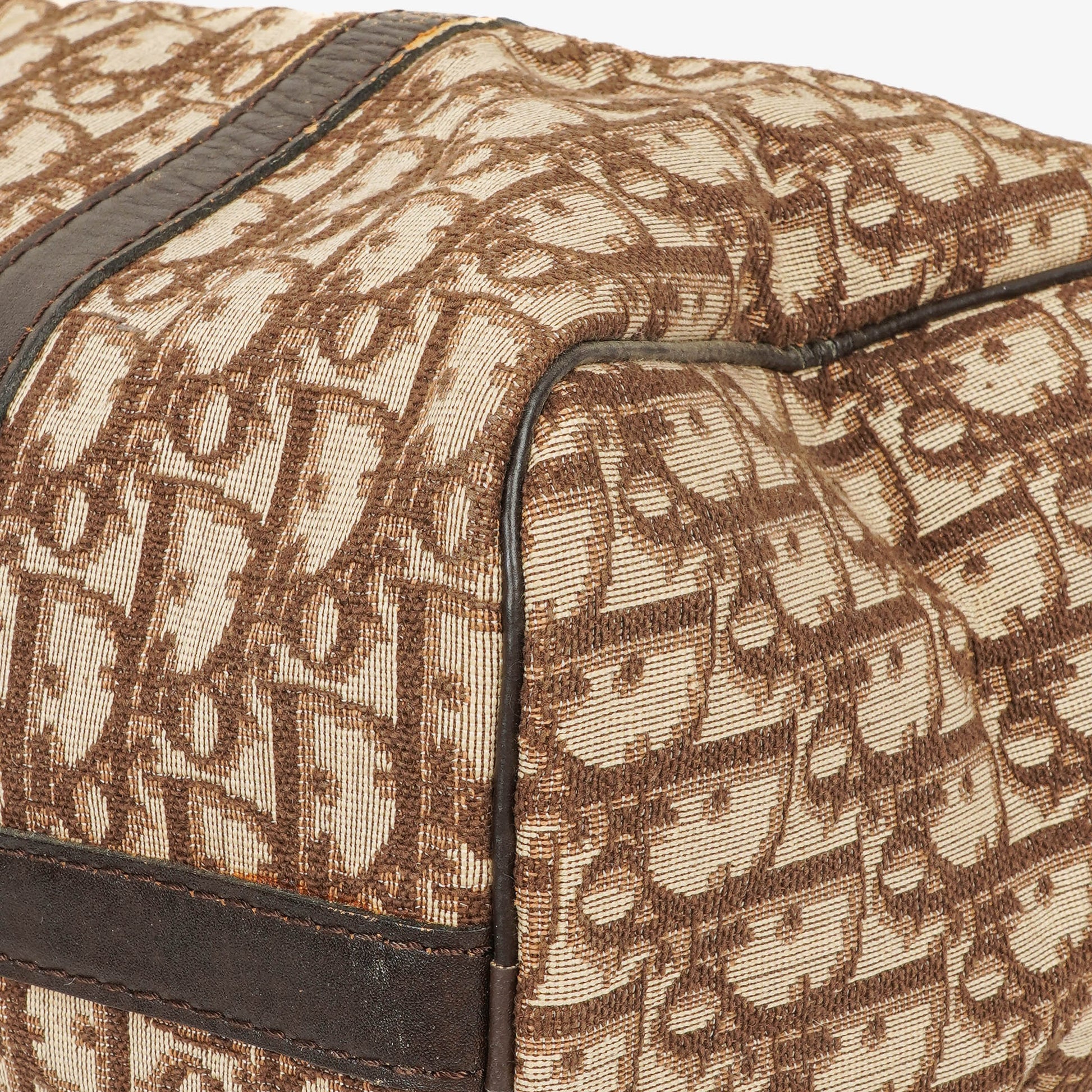 Christian Dior Trotter Vintage Boston Tasche in Beige