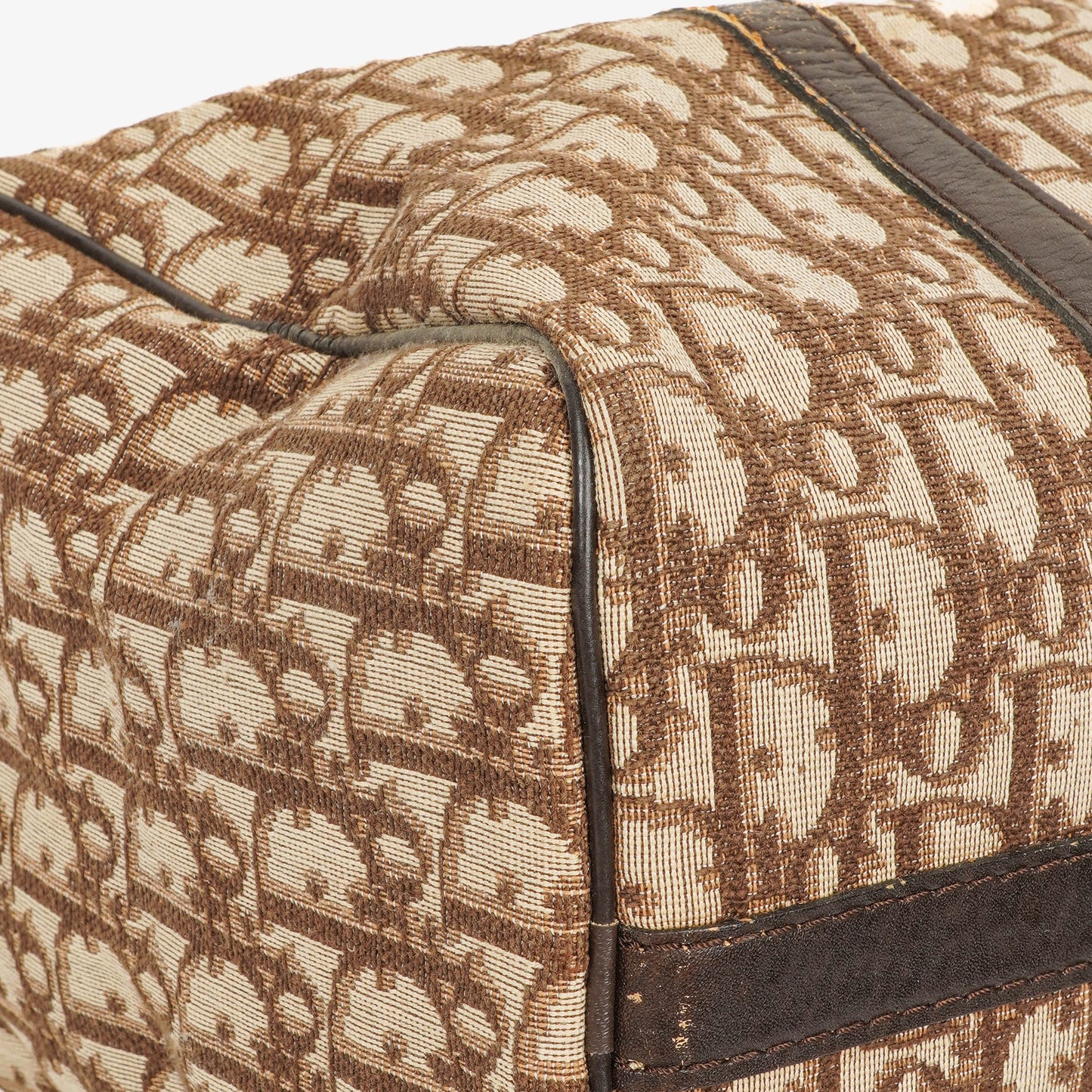 Christian Dior Trotter Vintage Boston Tasche in Beige