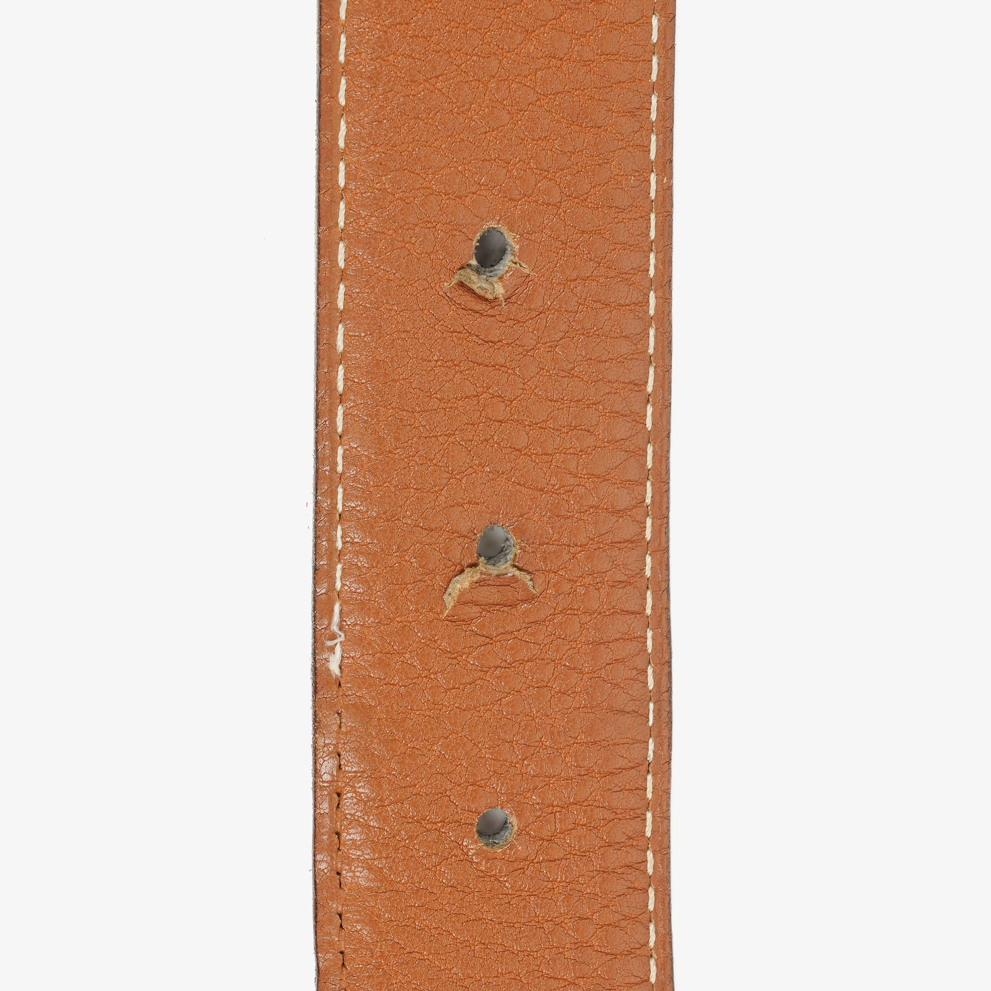 Hermès 30 mm H-Gürtel aus schwarzem Boxleder mit goldfarbener Hardware