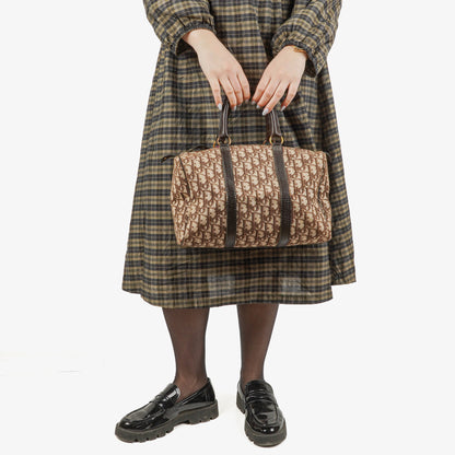 Christian Dior Trotter Vintage Boston Tasche in Beige