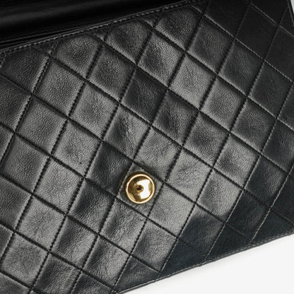 Chanel Classic Single Flap Tasche aus gestepptem Lammleder mit 24K vergoldeter Hardware