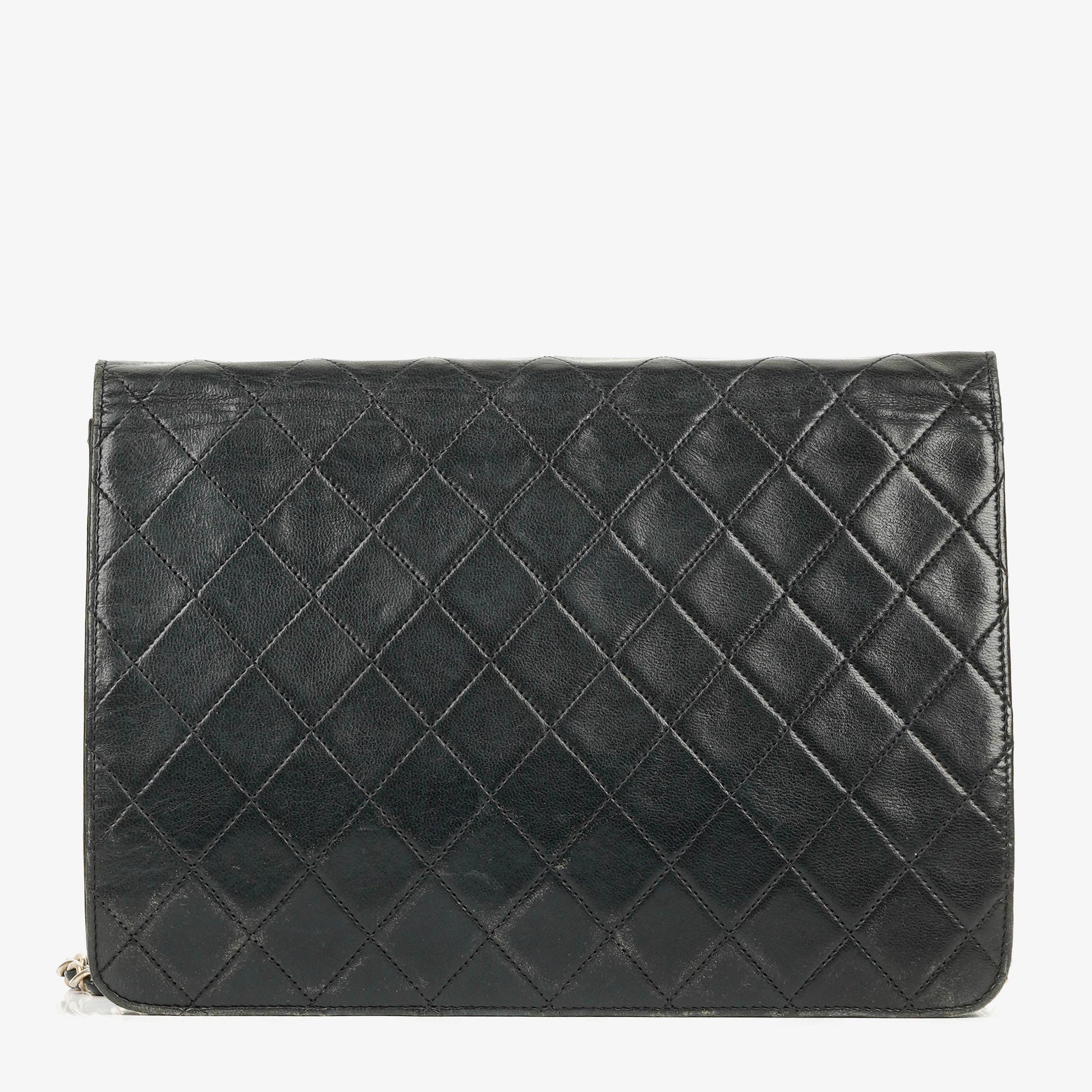 Chanel Classic Single Flap Tasche aus gestepptem Lammleder mit 24K vergoldeter Hardware