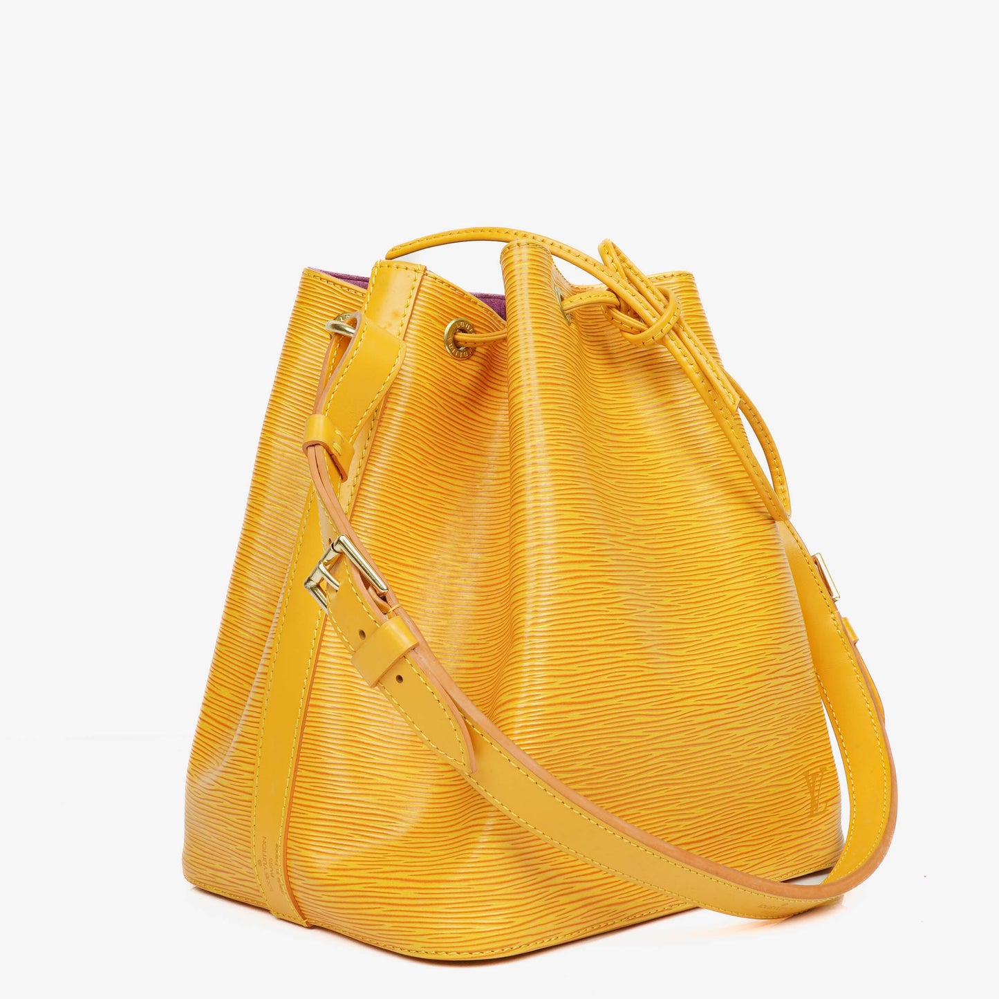 Louis Vuitton Petit Noe Schultertasche aus gelbem Epi Leder