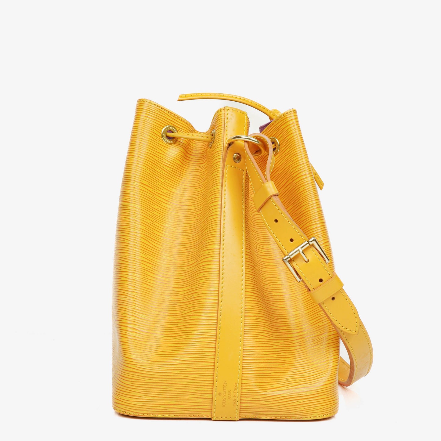 Louis Vuitton Petit Noe Schultertasche aus gelbem Epi Leder