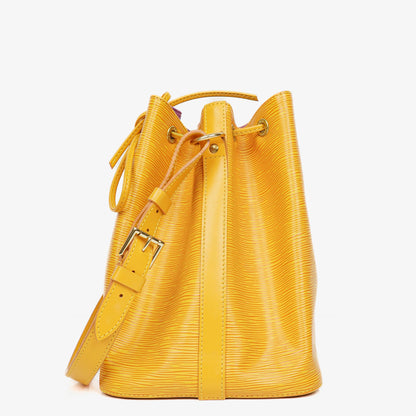 Louis Vuitton Petit Noe Schultertasche aus gelbem Epi Leder