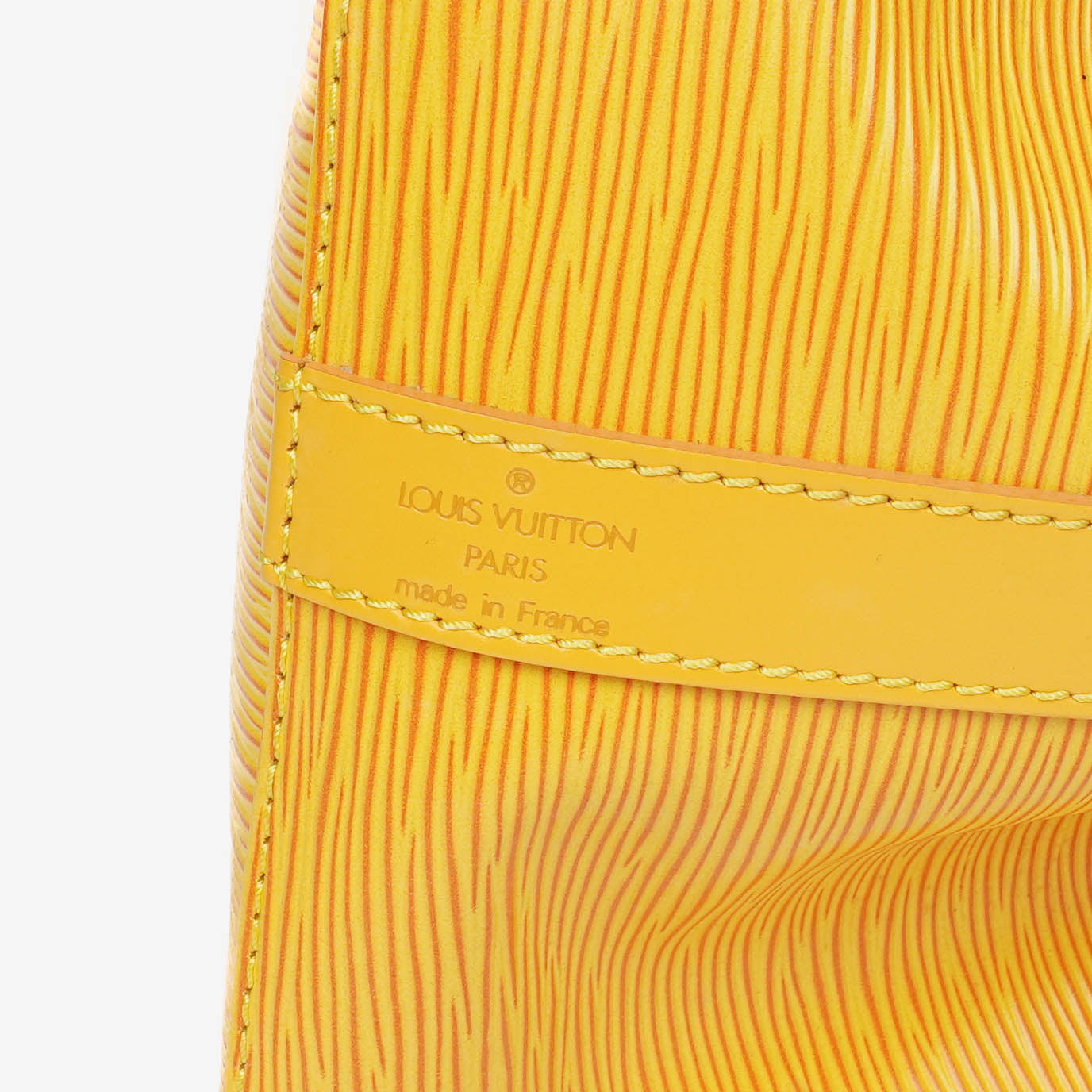 Louis Vuitton Petit Noe Schultertasche aus gelbem Epi Leder