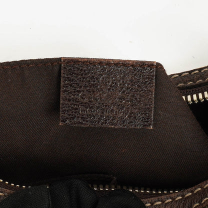 Gucci Small Princy Schultertasche aus Monogram GG Canvas in Beige und Ebony