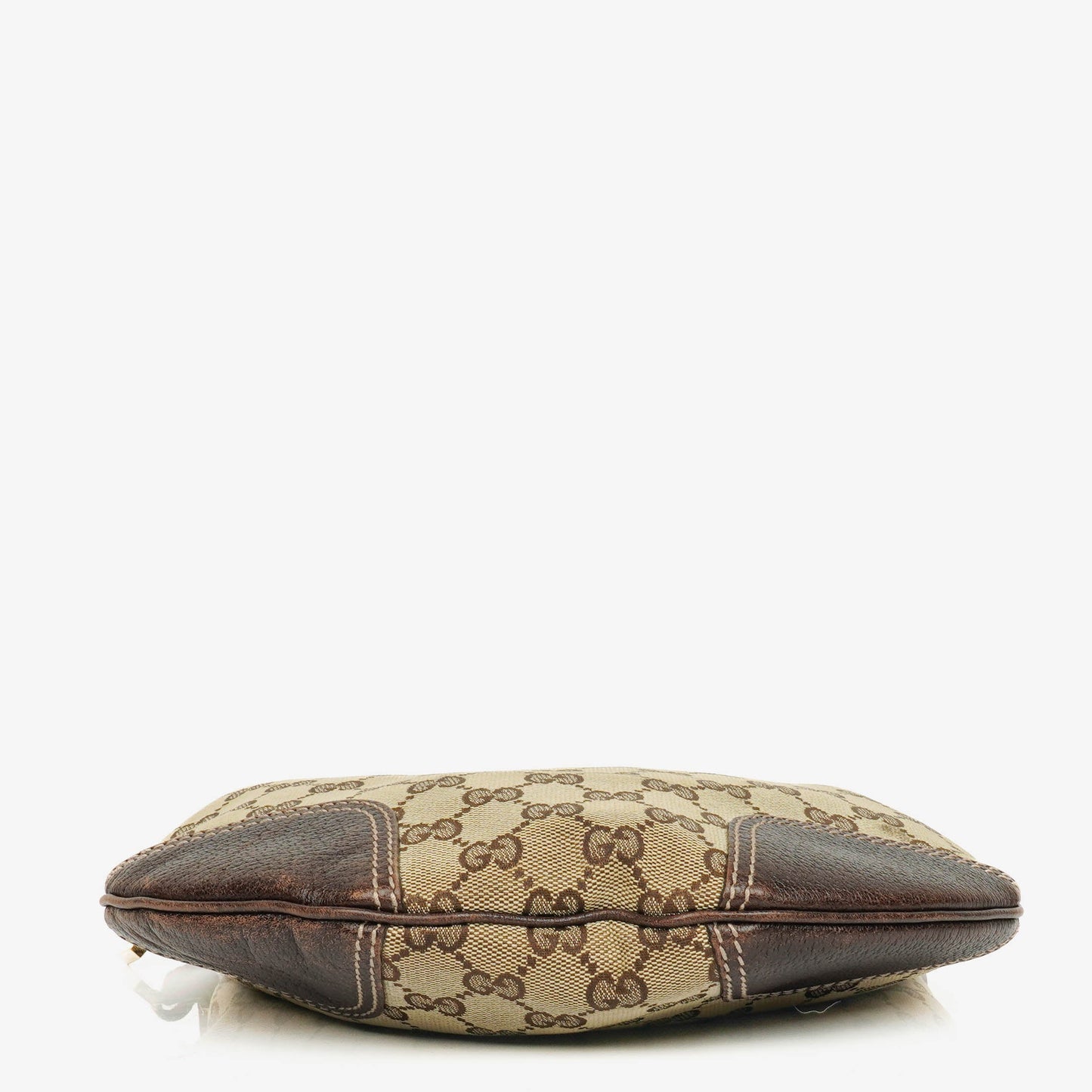 Gucci Small Princy Schultertasche aus Monogram GG Canvas in Beige und Ebony