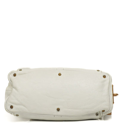 Chloe Paddington Satchel Bag in Weiß