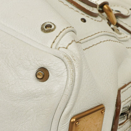 Chloe Paddington Satchel Bag in Weiß